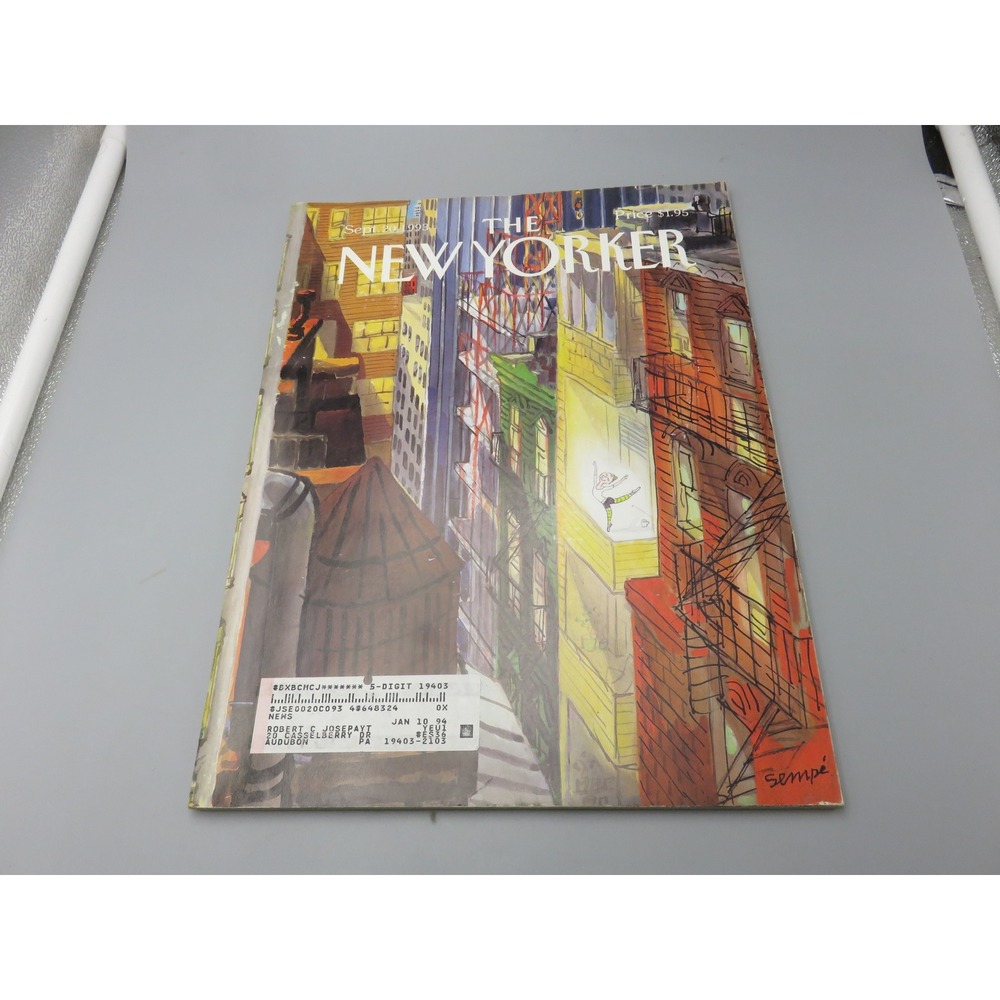 The New Yorker Magazine September 20 1993 Sempe Cover Vintage Chanel Ad